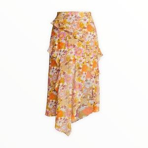 ✨🌟👗NWT Veronica Beard Eleonora Garden-Floral Skirt🔥🌟✨ Color: Stone Multi